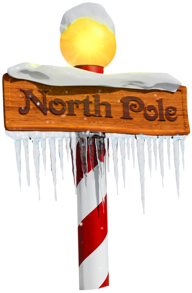 This png image - North Pole Sign PNG Clipart, is available for free download