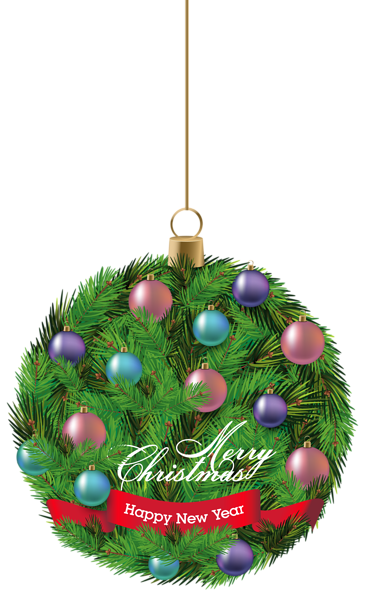This png image - Pine Hanging Christmas Ornament PNG Clipart Image, is available for free download