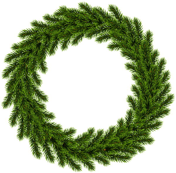 This png image - Pine Wreath Clip Art Image, is available for free download