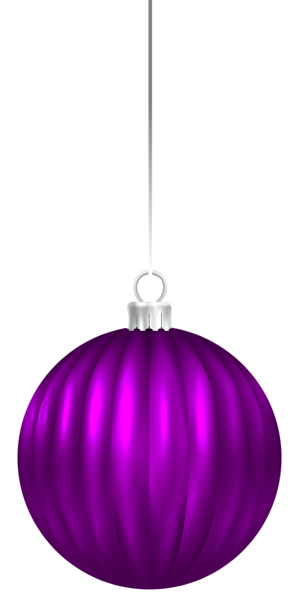 This png image - Purple Christmas Ball Ornament PNG Clip Art Image, is available for free download