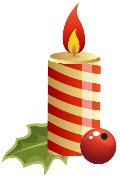 This png image - Red Christmas Candle PNG Clipart Image, is available for free download