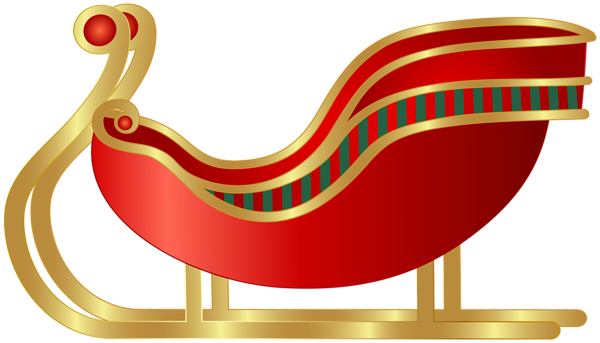 This png image - Red Christmas Sled PNG Clipart, is available for free download