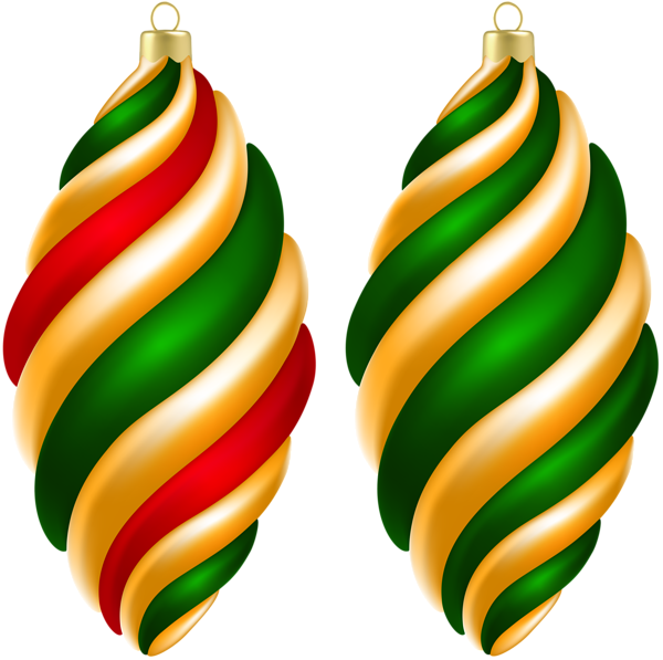 This png image - Red Green Yellow Christmas Ornaments Clipart, is available for free download