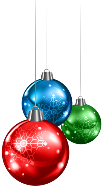 This png image - Red Green and Blue Christmas Balls PNG Clipart Image, is available for free download