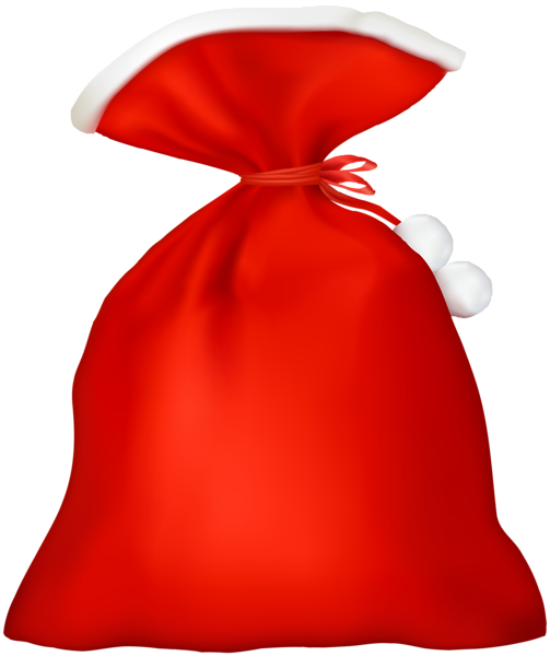 This png image - Red Santa Bag Transparent PNG Clip Art, is available for free download