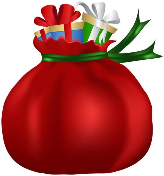 This png image - Red Santa Claus Bag Clip Art Image, is available for free download