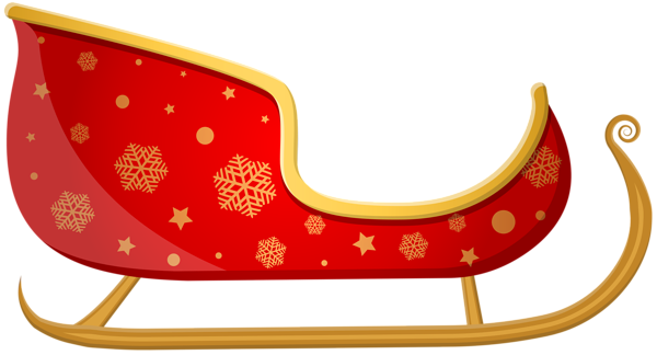 This png image - Red Santa Sleigh PNG Clip Art, is available for free download