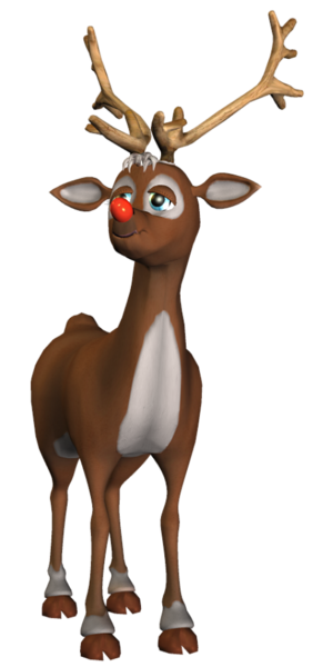 This png image - Rudolf 3D PNG Clipart, is available for free download