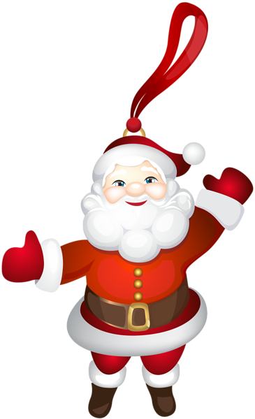 This png image - Santa Claus Ornament Transparent PNG Clip Art, is available for free download