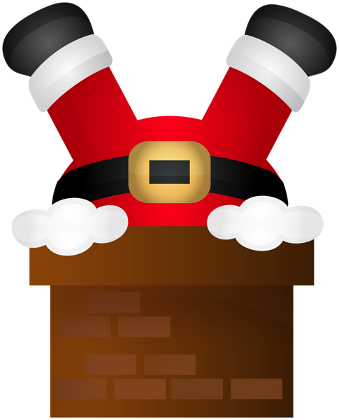 This png image - Santa Claus in Chimney Transparent PNG Clipart, is available for free download