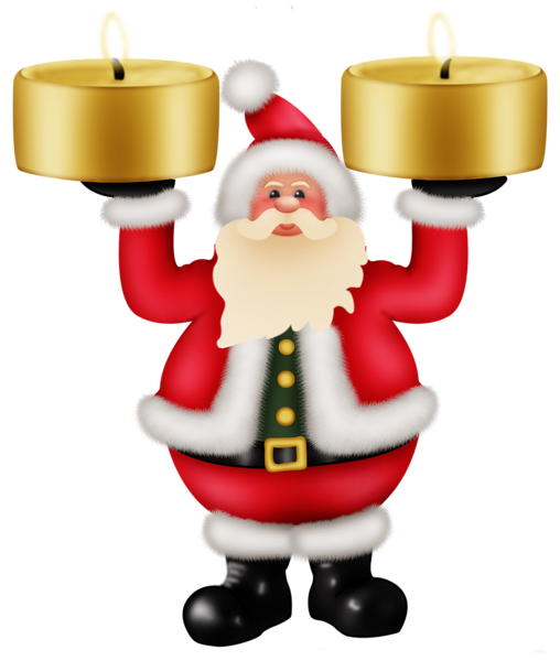 This png image - Santa Claus with Candles PNG Clipat, is available for free download
