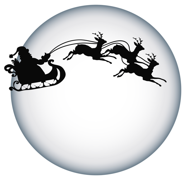 This png image - Santa Clause and Moon Shade Transparent PNG Clipart, is available for free download
