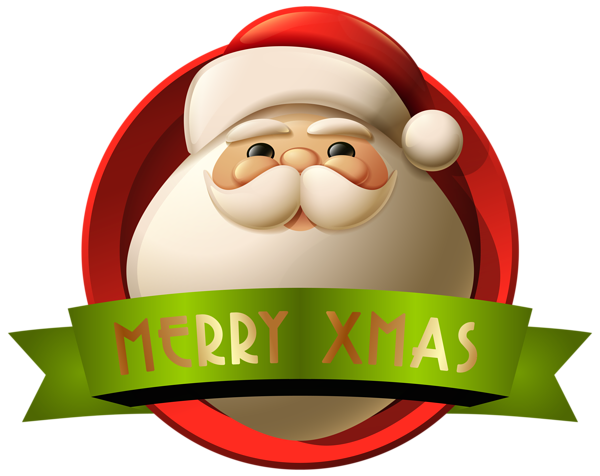 This png image - Santa Merry Xmas Decoration PNG Clip-Art Image, is available for free download