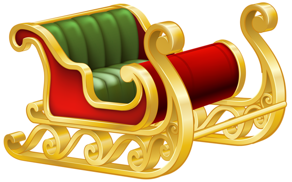 This png image - Santa Sleigh PNG Clip Art Image, is available for free download