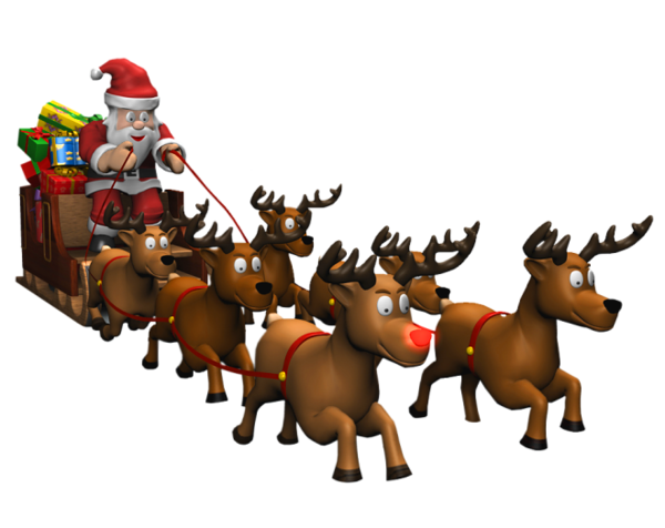 This png image - Santa Sleigh PNG Picture, is available for free download