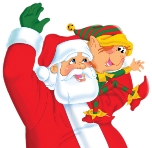This png image - Santa and Elf PNG Clipart, is available for free download