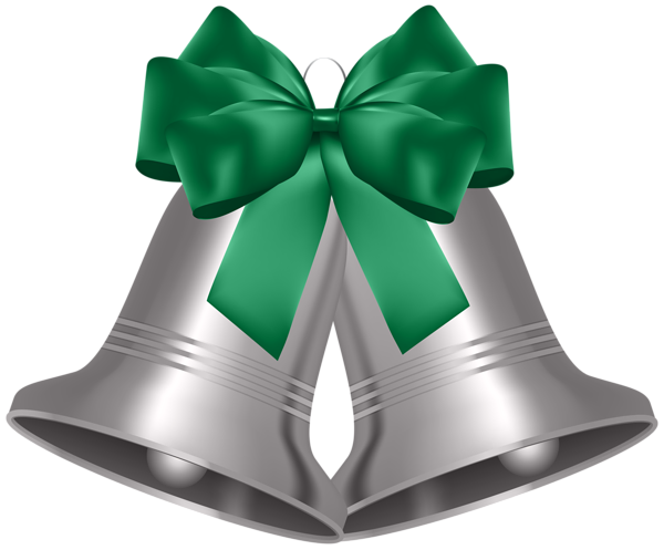 This png image - Silver Bells with Bow PNG Transparent Clipart, is available for free download