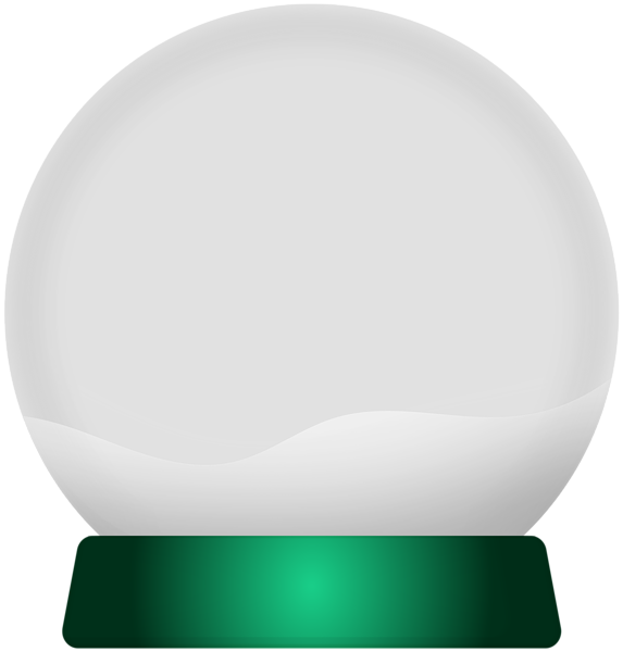 This png image - Snowglobe Empty Template Green PNG Clipart, is available for free download