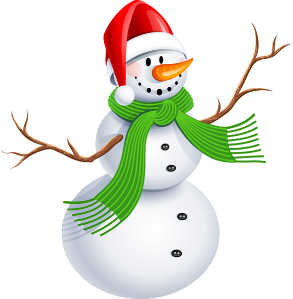 This png image - Snowman with Green Scarf PNG Clipart Picture, is available for free download