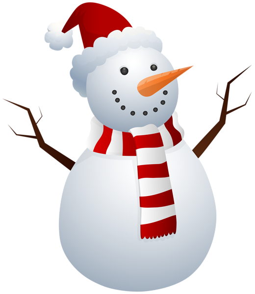 This png image - Snowman with Santa Hat Clip Art, is available for free download