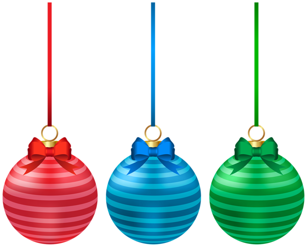 This png image - Striped Christmas Ball Set Clip Art, is available for free download