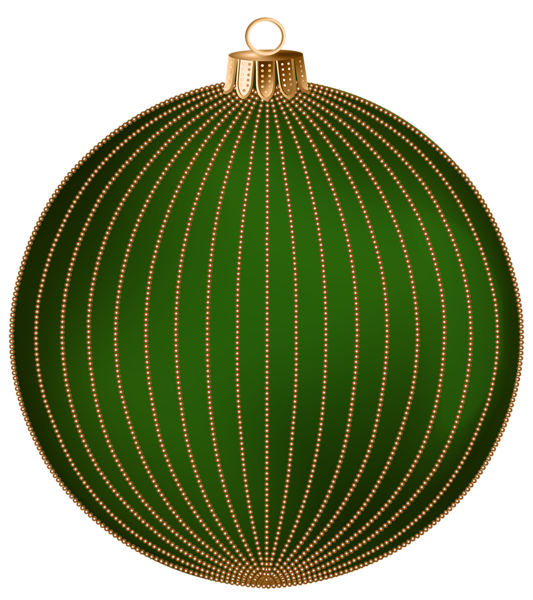 This png image - Striped XMAS Ball Green PNG Transparent Clipart, is available for free download