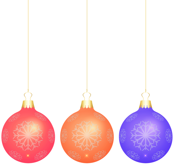 Three Christmas Balls PNG Clipart | Gallery Yopriceville - High-Quality ...