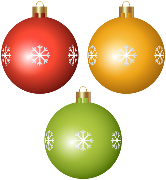 This png image - Three Christmas Balls PNG Clipart, is available for free download