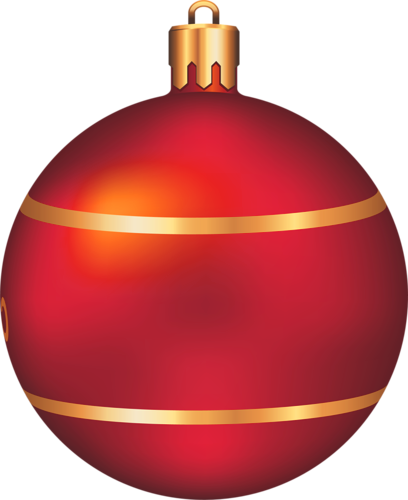 Transparent Christmas Ball Red and Gold | Gallery Yopriceville - High ...