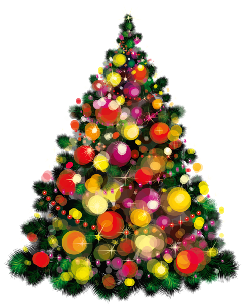 Transparent Christmas Deco Tree Clipart | Gallery ...