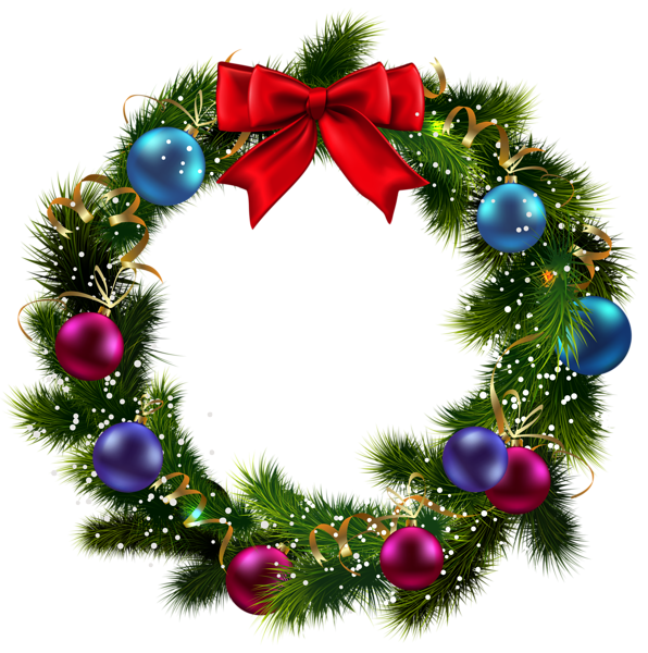 This png image - Transparent Christmas Decorated Wreath PNG Clipart, is available for free download