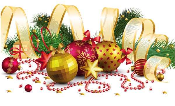 This png image - Transparent Christmas Decoration with Gold Bow PNG Picture, is available for free download
