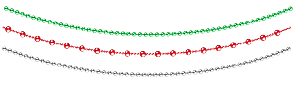 This png image - Transparent Christmas Decorative Beads and Garland, is available for free download