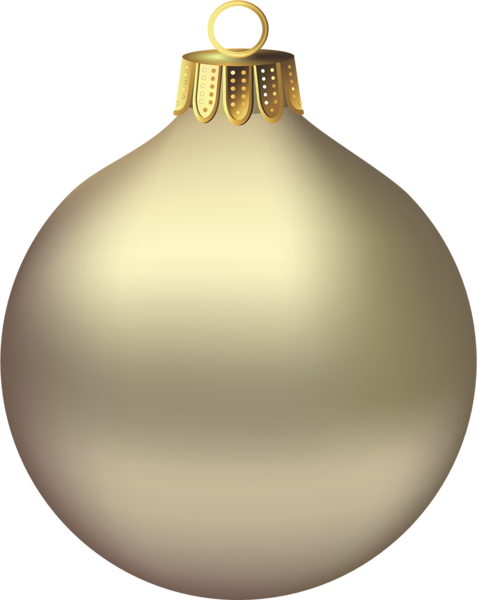 This png image - Transparent Christmas Gold Ornament Clipart, is available for free download