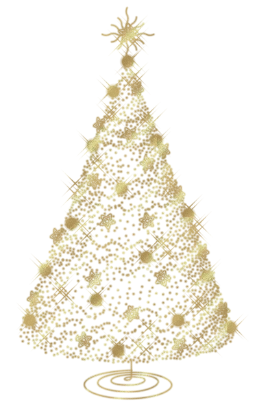 This png image - Transparent Christmas Gold Tree PNG Clipart, is available for free download