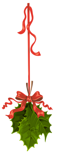This png image - Transparent Christmas Hanging Mistletoe PNG Clipart, is available for free download