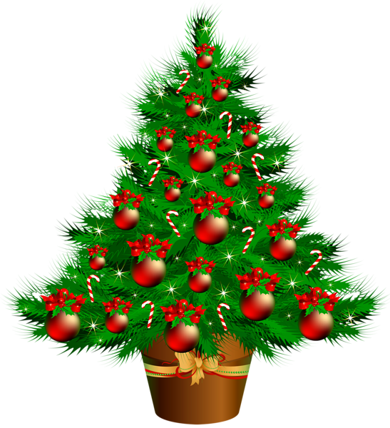 This png image - Transparent Christmas Poted Tree PNG Clipart, is available for free download