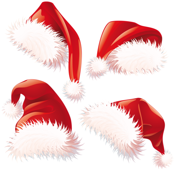 Transparent Christmas Santa Hats PNG Clipart | Gallery Yopriceville - High-Quality Free Images