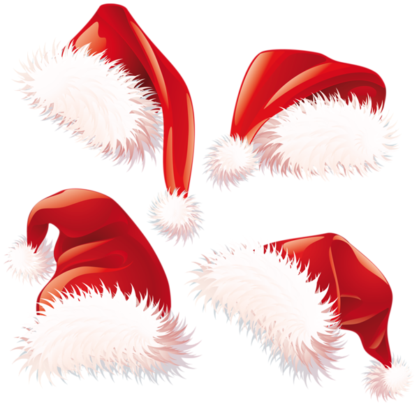 This png image - Transparent Christmas Santa Hats PNG Clipart, is available for free download