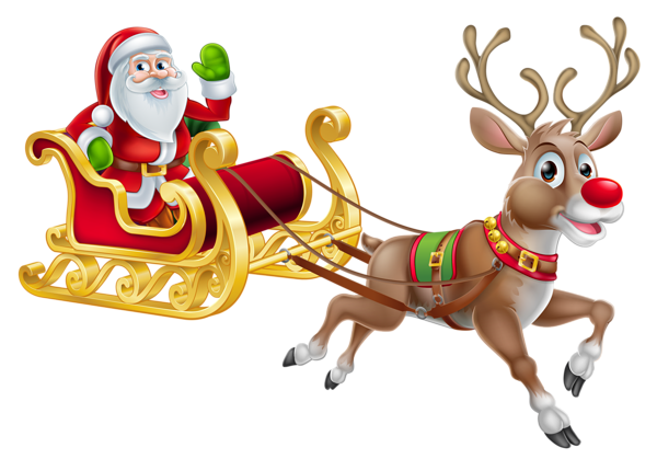This png image - Transparent Christmas Santa and Sledge PNG Clipart, is available for free download