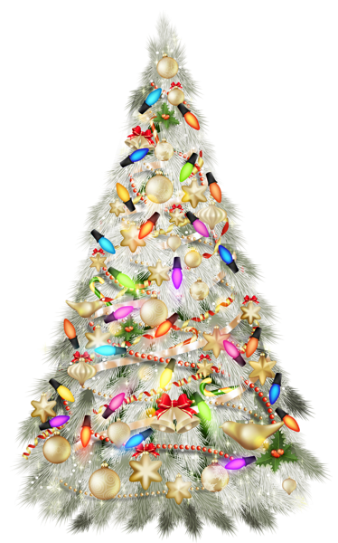 Transparent Christmas Silver Deco Tree Clipart | Gallery Yopriceville