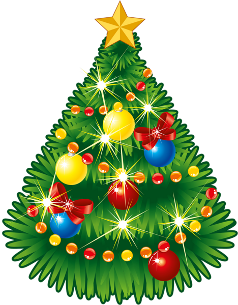 This png image - Transparent Christmas Tree with Star PNG Clipart, is available for free download