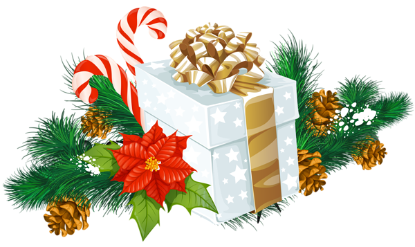 This png image - Transparent Christmas White Gift Decor PNG Clipart, is available for free download