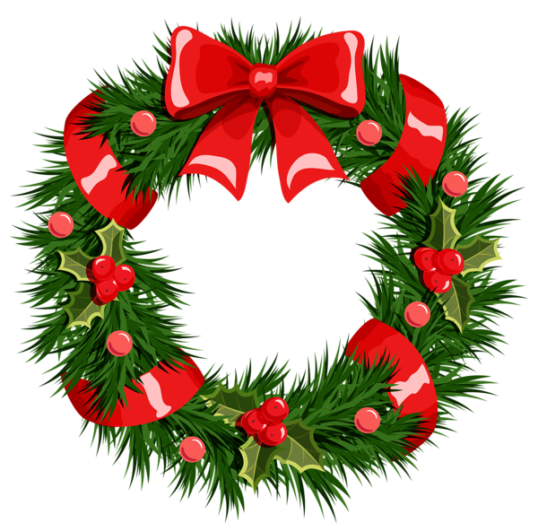 This png image - Transparent Christmas Wreath PNG Clipart, is available for free download