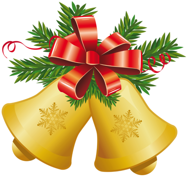 This png image - Transparent Christmas Yellow Bells with Red Bow PNG Clipart, is available for free download