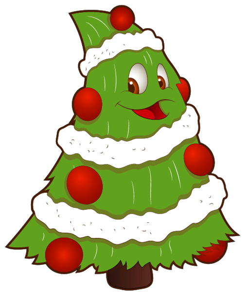 This png image - Transparent Funny Small Christmas Tree PNG Clipart, is available for free download