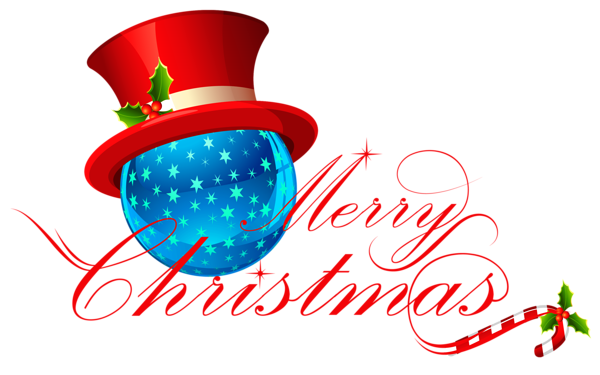 This png image - Transparent Merry Christmas with Blue Ornament Clipart, is available for free download