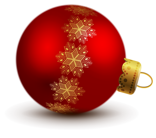 Transparent Red Christmas Ball Ornaments Clipart | Gallery Yopriceville