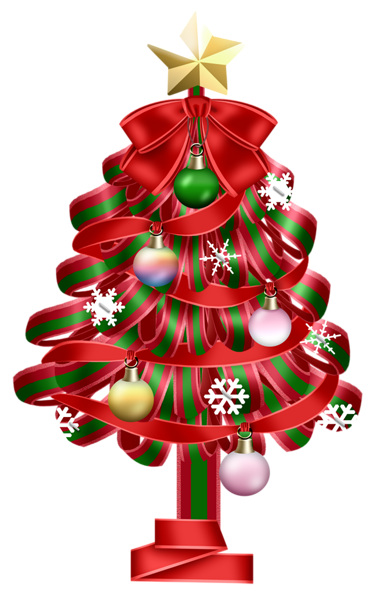 This png image - Transparent Red Christmas Deco Tree Clipart, is available for free download