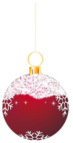This png image - Transparent Red Snowy Christmas Ball Ornament Clipart, is available for free download